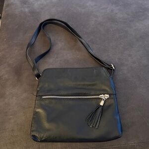 Woman’s Black Leather Bag